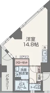 アマネ ウエスト【2階】の間取り