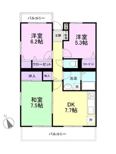 サンパティークM【2階】の間取り