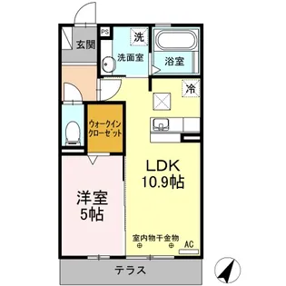 コンフォート新橋【1階】の間取り