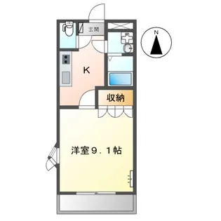 ファンタジーKⅡ【2階】の間取り