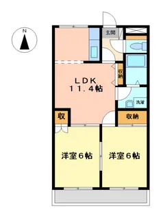 サンパレス【2階】の間取り