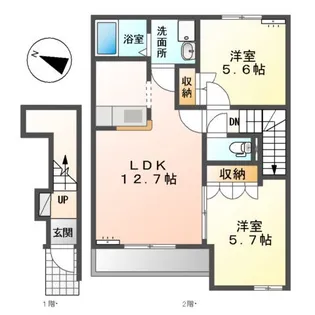 オーキッド・すぎさわ【2階】の間取り