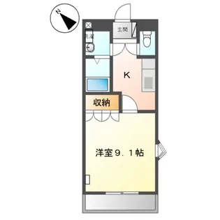 アメニティ十二天【2階】の間取り