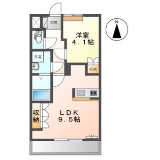 ベルフィーユMIYA【1階】の間取り
