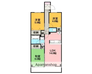 ベルクリア【3階】の間取り