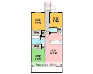 ベルクリア【3階】の間取り