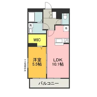 ロンド・ボヌール【4階】の間取り