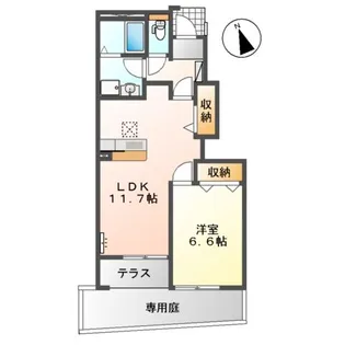 オレンジ リバティー【1階】の間取り