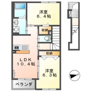 ヴァンベール須走【206号室】の間取り