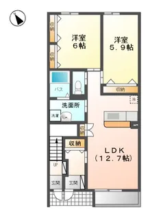 ロイヤル・コート【1階】の間取り