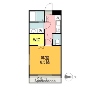 フェリスタ西条町【3階】の間取り