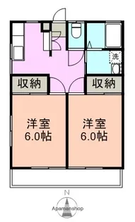 ハイツかざあな【2階】の間取り