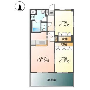 ローズガーデン長塚Ⅰ【1階】の間取り