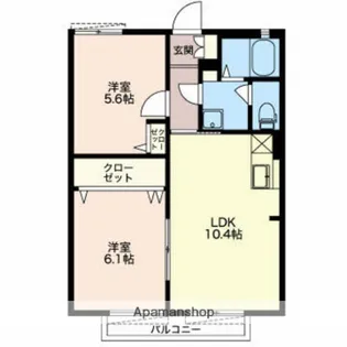 フレグランス住慎【1階】の間取り