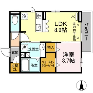 アゼリアG【2階】の間取り