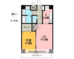 グランヴェーラ下河原【3階】の間取り