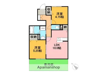 エルメゾンシオンC【1階】の間取り