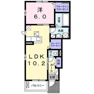 テンダリー・ガーデン【1階】の間取り