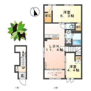 REGENBOGEN【2階】の間取り