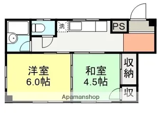 山之尻マンション【101号室】の間取り