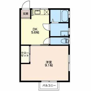 ハイム上の原【201号室】の間取り