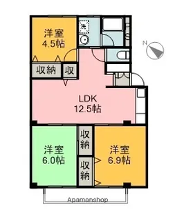 ビックノース91【2階】の間取り