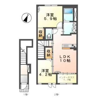 ディア・コート【2階】の間取り