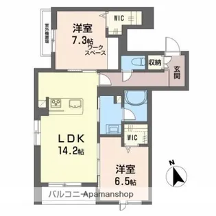 GRANDE LUCE【2階】の間取り