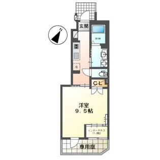 ヴェルヴェーヌ【1階】の間取り