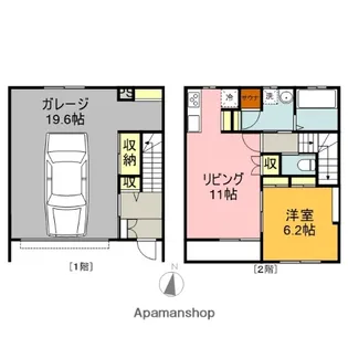 CROW(クロウ)【1階】の間取り