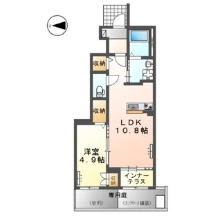 クレアシオン南【101号室】の間取り