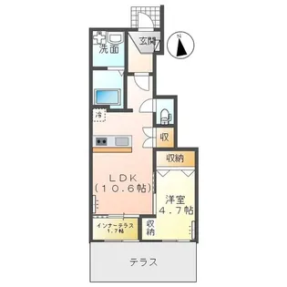 ハッピーバレー【1階】の間取り