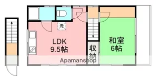 何事務所2階【2階】の間取り