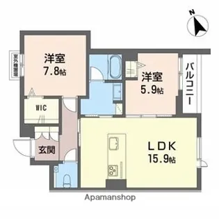 セントリビエ【3階】の間取り