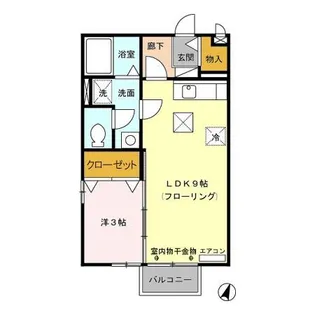 GREEN FIELD【1階】の間取り