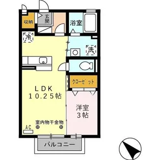 セジュール森乃腰【2階】の間取り