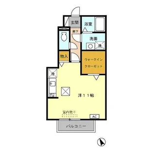 ローズコート上耕地【1階】の間取り