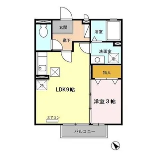 リヴェールタキ【1階】の間取り