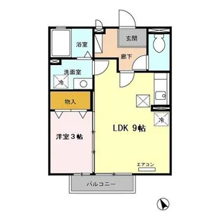 リヴェールタキ【1階】の間取り