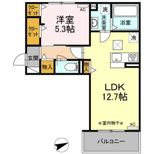 日吉ハイツⅢ【1階】の間取り