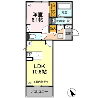 エミネンス南【1階】の間取り