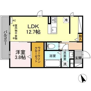 リーベルアルト【3階】の間取り