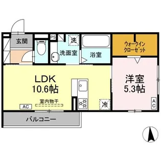DーCrinum 本田町【2階】の間取り