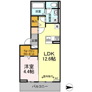 アンプルールK【3階】の間取り