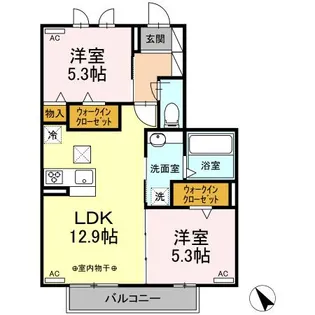 エル・キャピタンII【1階】の間取り