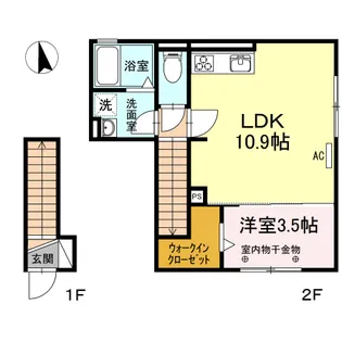 YEBISU(エビス) II【2階】の間取り