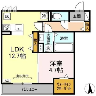 DーCRINUM 富士見町【1階】の間取り
