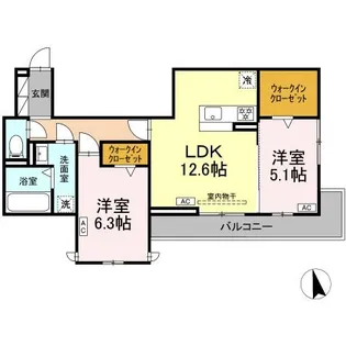 DーCRINUM沼津 岡宮【3階】の間取り