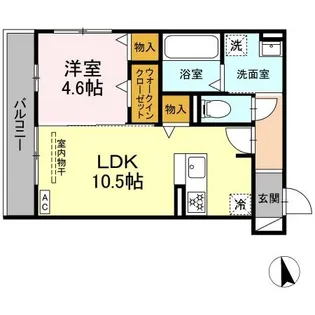 DーCrinum沼津 岡宮【2階】の間取り