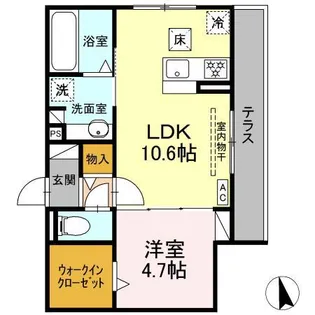 DーCRINUM沼津 岡宮【3階】の間取り